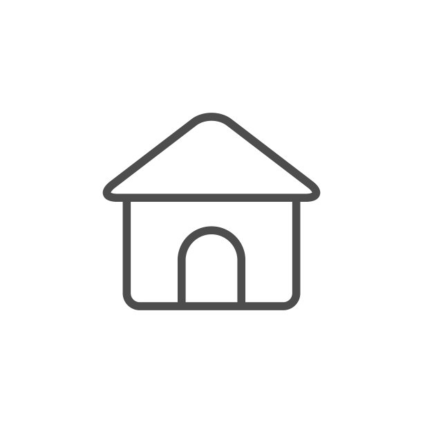 房屋线条图标图片下载