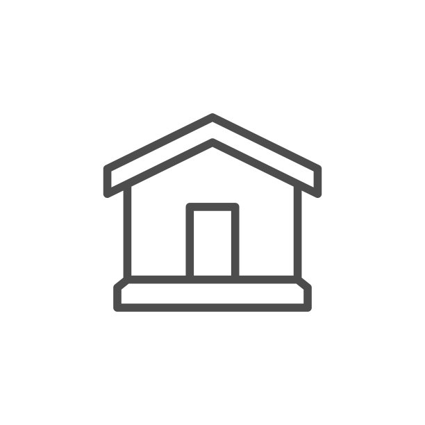 房屋线条图标图片下载
