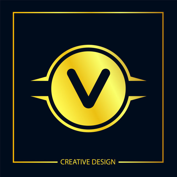 首字母V logo模板设计图片下载