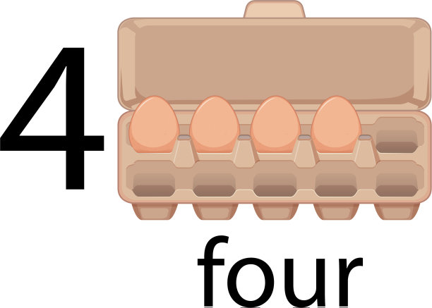 纸箱内四个鸡蛋图片下载