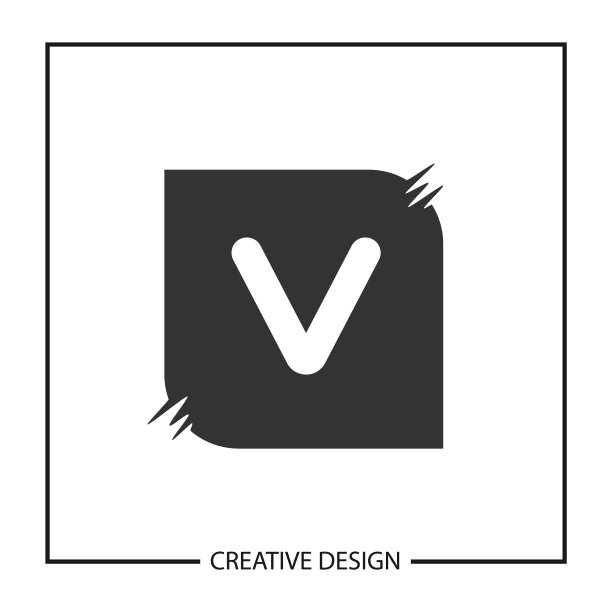 首字母V logo模板设计图片下载