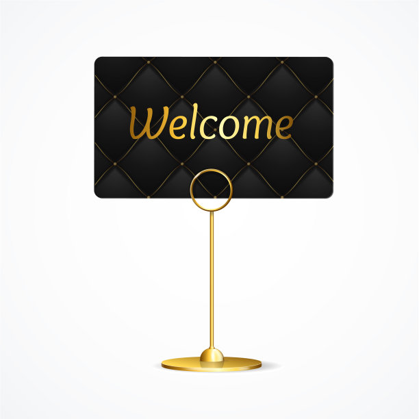 逼真的3d详细的持卡人欢迎概念图片下载