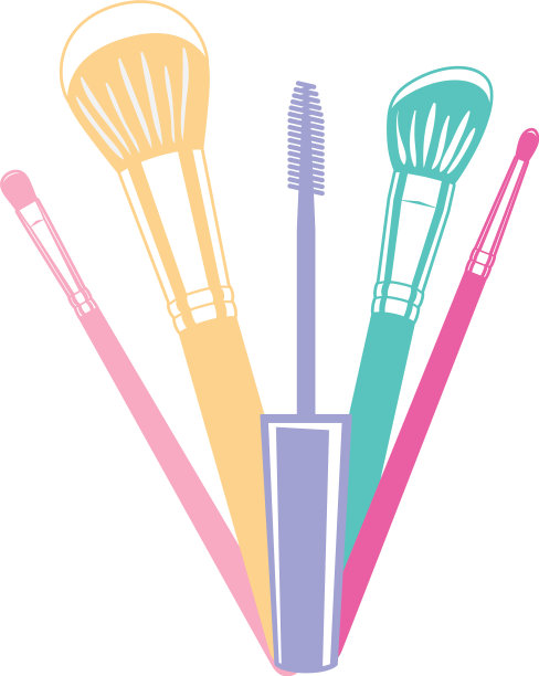 设置睫毛膏和睫毛刷图片下载