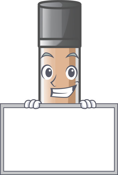 咧嘴笑着与板妆粉底隔离图片下载