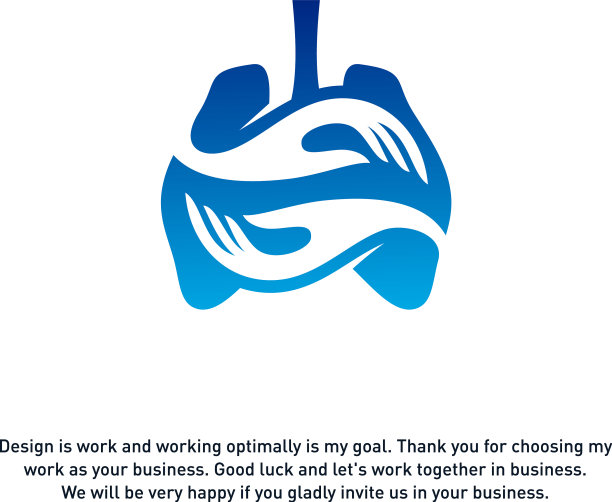 肺保健标志模板设计肺健康图片下载