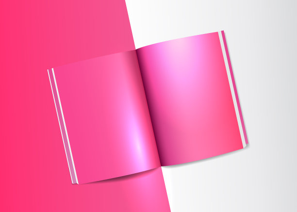 杂志书模型模板现实打开空图片下载