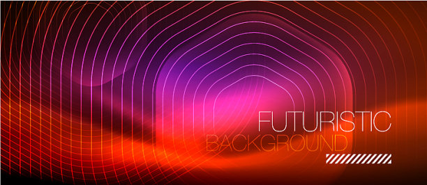 霓虹发光线魔术能量空间光图片下载