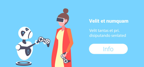 女商人vs玩电子游戏的悲伤机器人图片下载