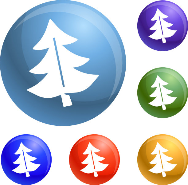 冷杉树图标集图片下载