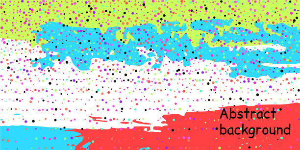 条纹背景上的五彩小点图片下载