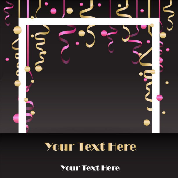 销售剥皮与五彩纸屑和方形白色边界图片下载