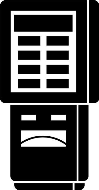 街头自动贩卖机图标简约风格图片下载