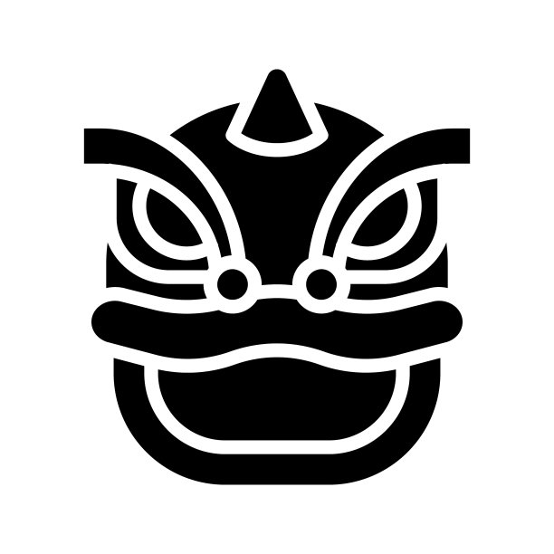 舞狮头是中国农历新年的实心偶像图片下载