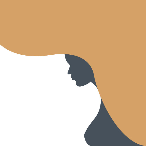 抽象风格的女人剪影图片下载