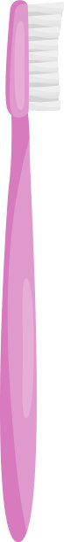粉色塑料牙刷侧视图小刷图片下载