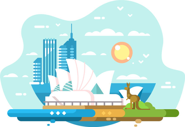 悉尼城市的天际线图片下载