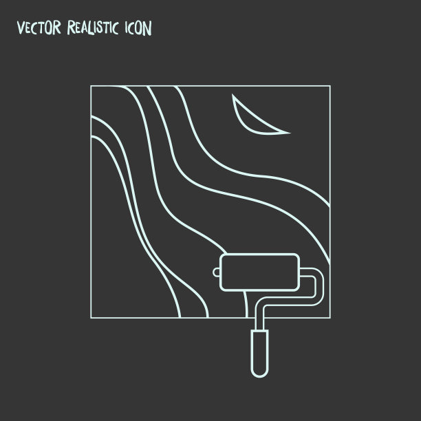 墙画图标线条元素图片下载