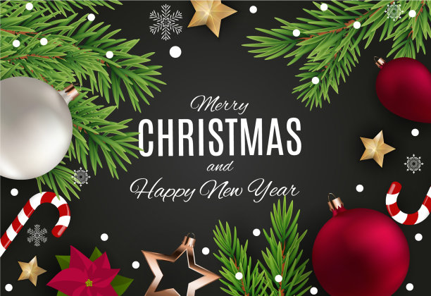 圣诞快乐，新年快乐图片下载