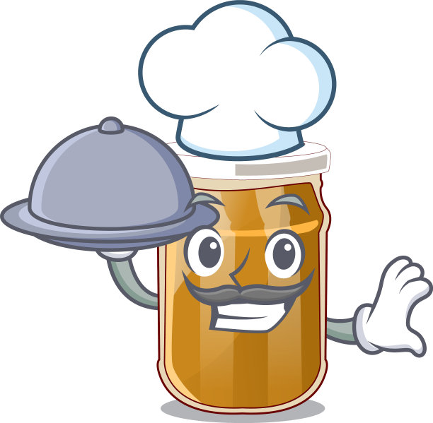 舌头伸出杏仁奶油卡通碗图片下载