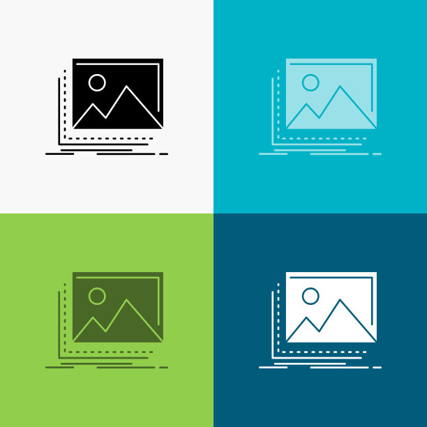 画廊图像景观自然照片图标结束图片下载