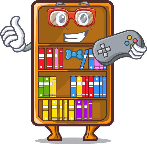 玩家书柜里孤立着人物图片下载