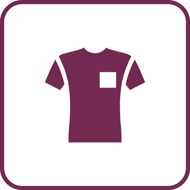 短袖口袋t恤图标图片下载