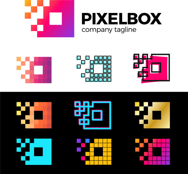 彩色字母O企业商务logo图片下载