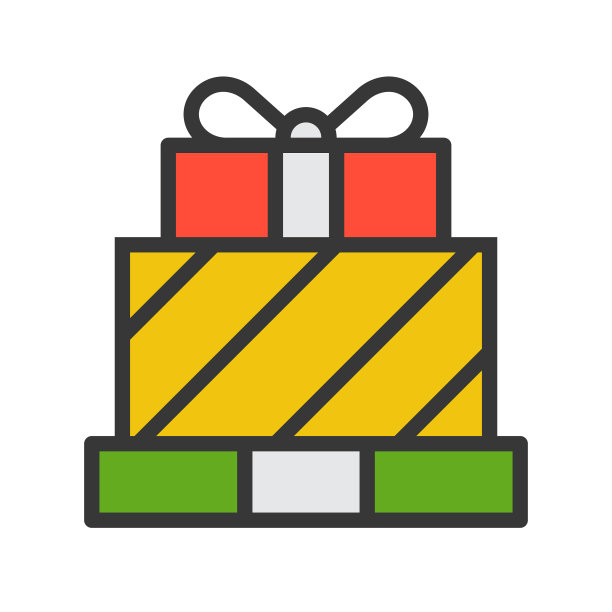 圣诞相关风格设计图标礼盒图片下载