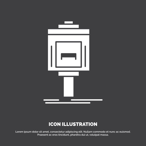 代客停车服务酒店山谷图标字形图片下载