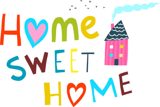 家的温馨，家的字母和家的房子图片下载