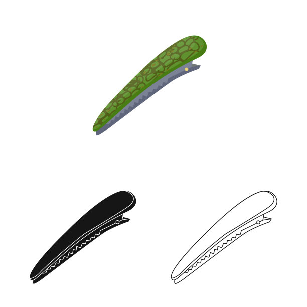 孤立的对象剪辑和发夹图标集图片下载