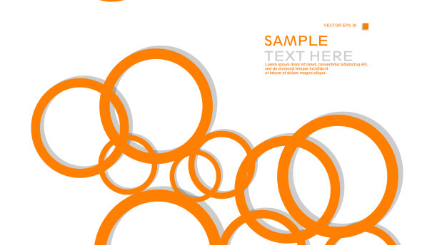 简单的圆形背景用橙色和图片下载