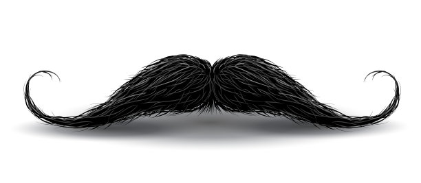 现实的黑色卷曲胡子图片下载