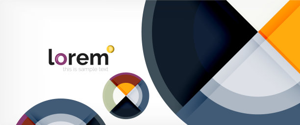 现代几何圆抽象背景图片下载