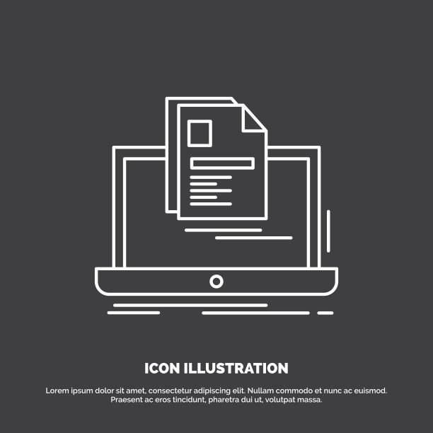 帐户笔记本报告打印简历图标行图片下载