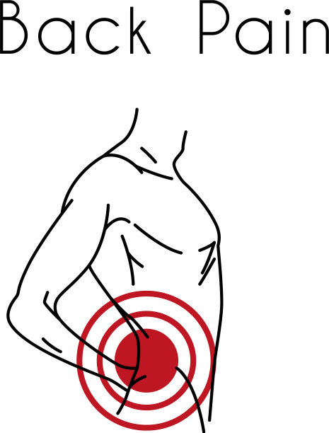 男人背部疼痛图片下载
