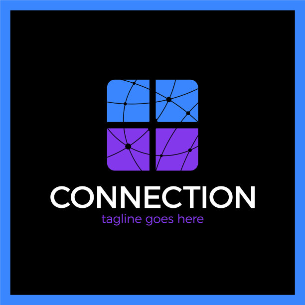 设计抽象的四方单元破碎图片下载