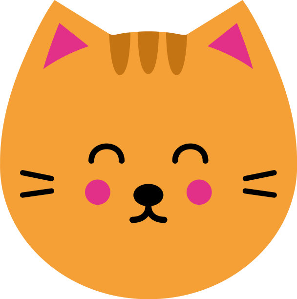 与猫在平面风格图片下载