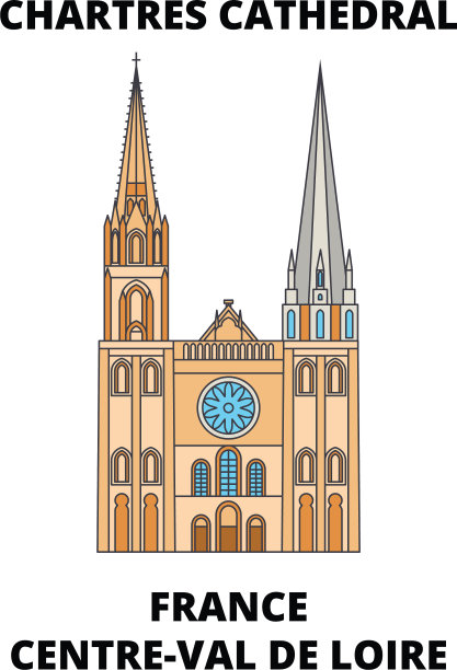 法国中瓦尔德卢瓦尔 - 查特雷斯大教堂图片下载