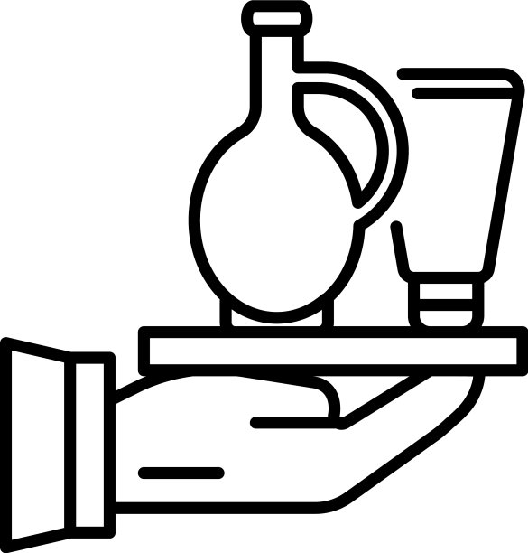 芦荟产品图标轮廓风格图片下载