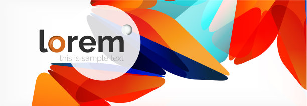 现代几何背景海报模板图片下载