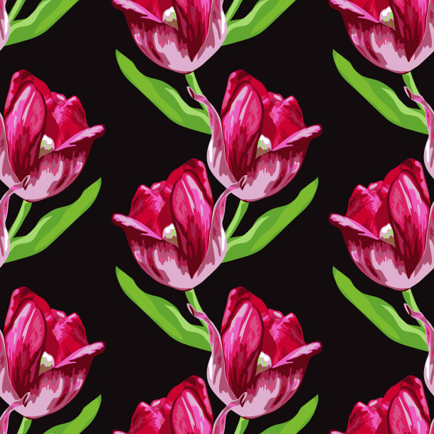 花卉无缝模式图片下载