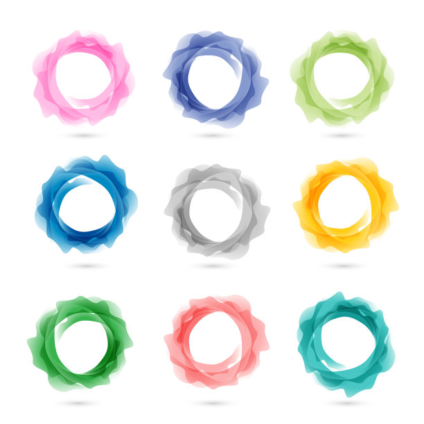 设置彩色抽象圆圈图片下载