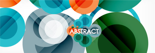 重叠圆设计背景图片下载