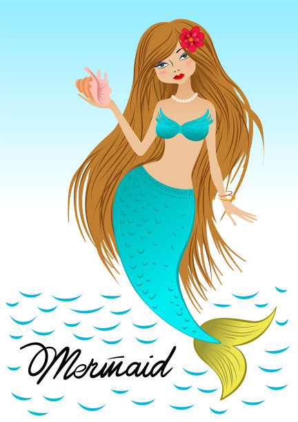 美丽的小美人鱼图片下载