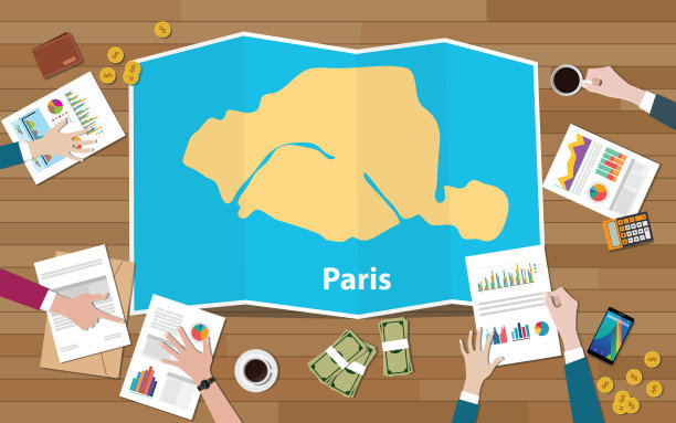 巴黎首都法国城市区域经济增长图片下载