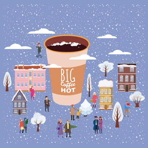 一大杯咖啡让男人和女人在一起图片下载