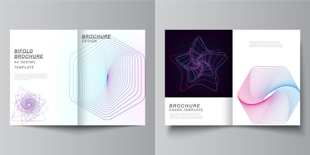 布局的两个a4格式封面模型图片下载