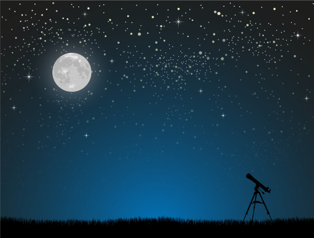 星空闪烁，星空暗望远镜图片下载