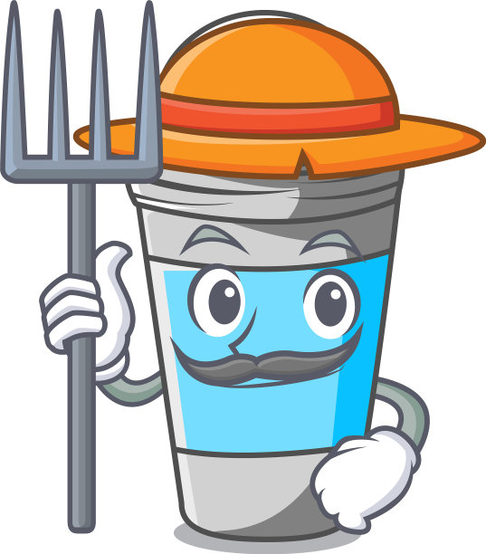 农民在吉祥物上面擦除臭剂图片下载